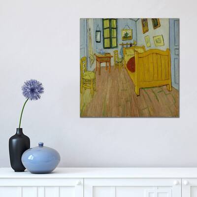 iCanvas "Bedroom In Arles, First Version, October 1888 (van Gogh Museum)" by Vincent van Gogh Canvas Print