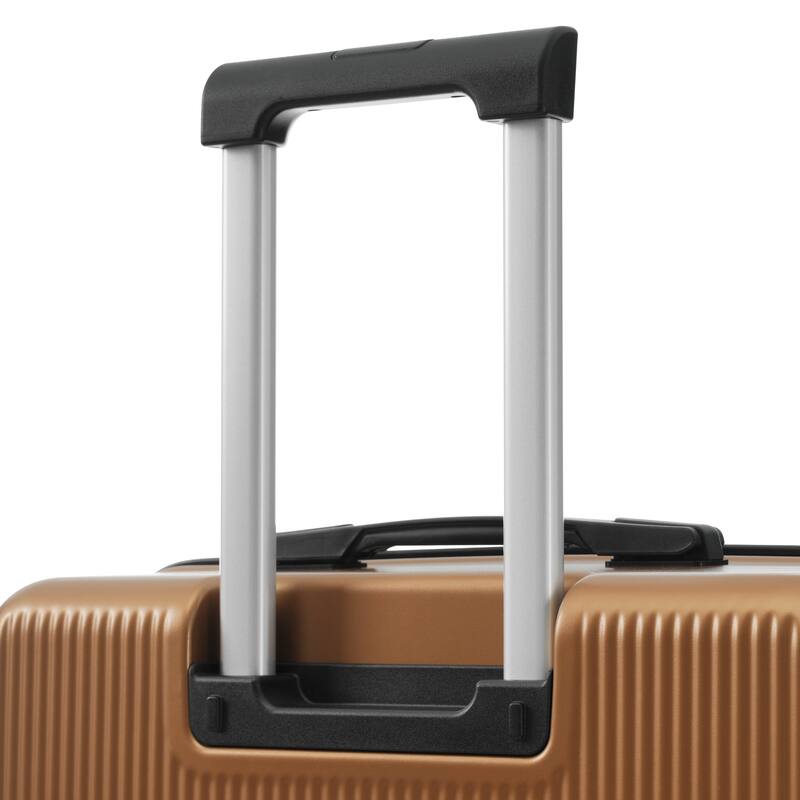 Luggage Sets 5 Piece with Half-opening, Hardside Carry On Suitcase Set with Double Spinner Wheel, with USB Port,TSA Locks