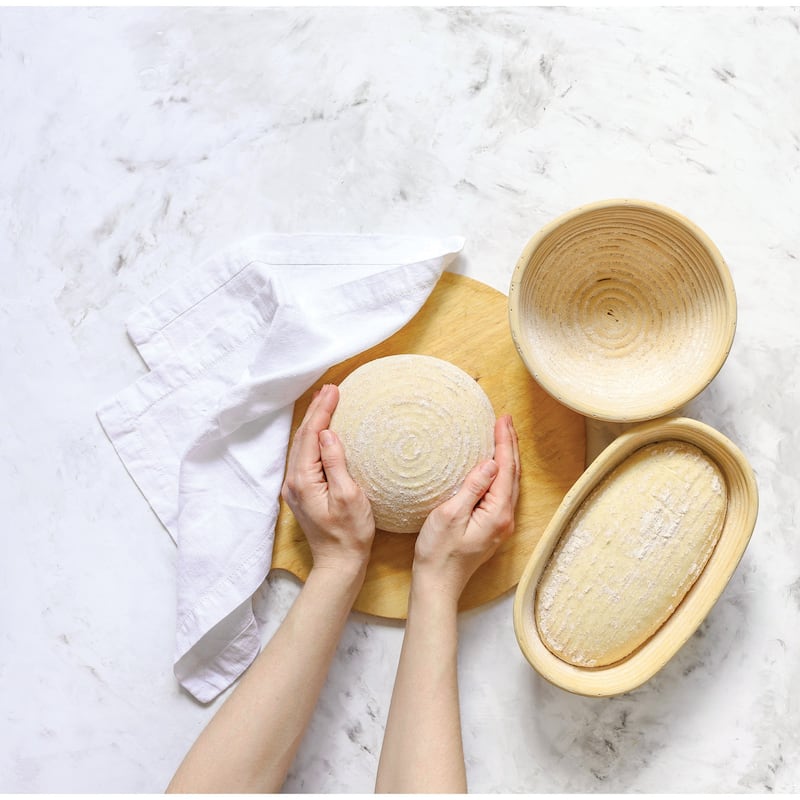 Mrs. Anderson's Baking Brotform Bread-Proofing Basket, Round