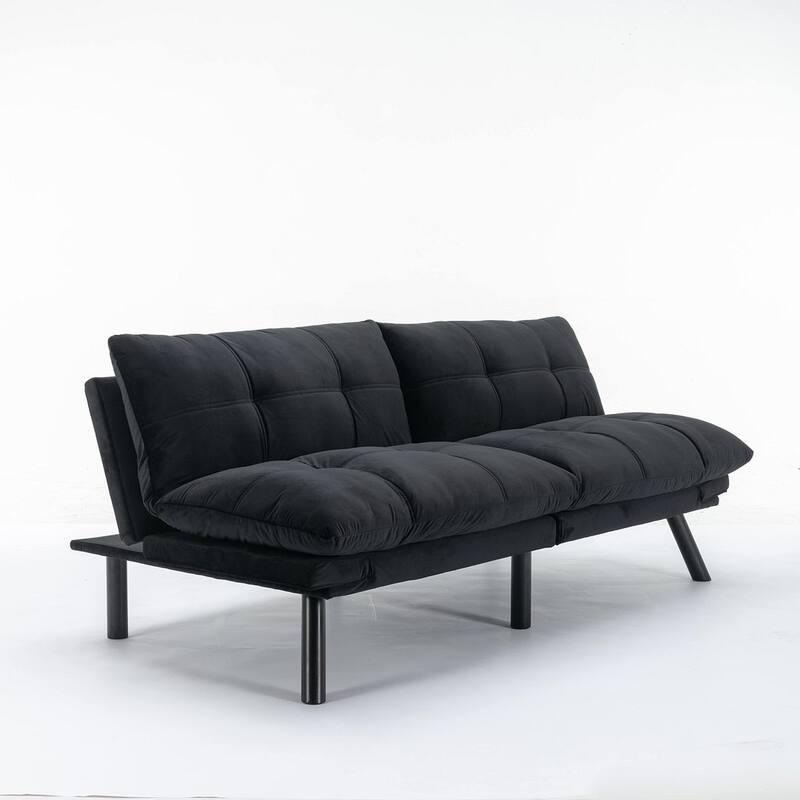 Modern Upholstered 2-Seater Sofa Bed with Adjustable Backrest and Armrests - 70:l