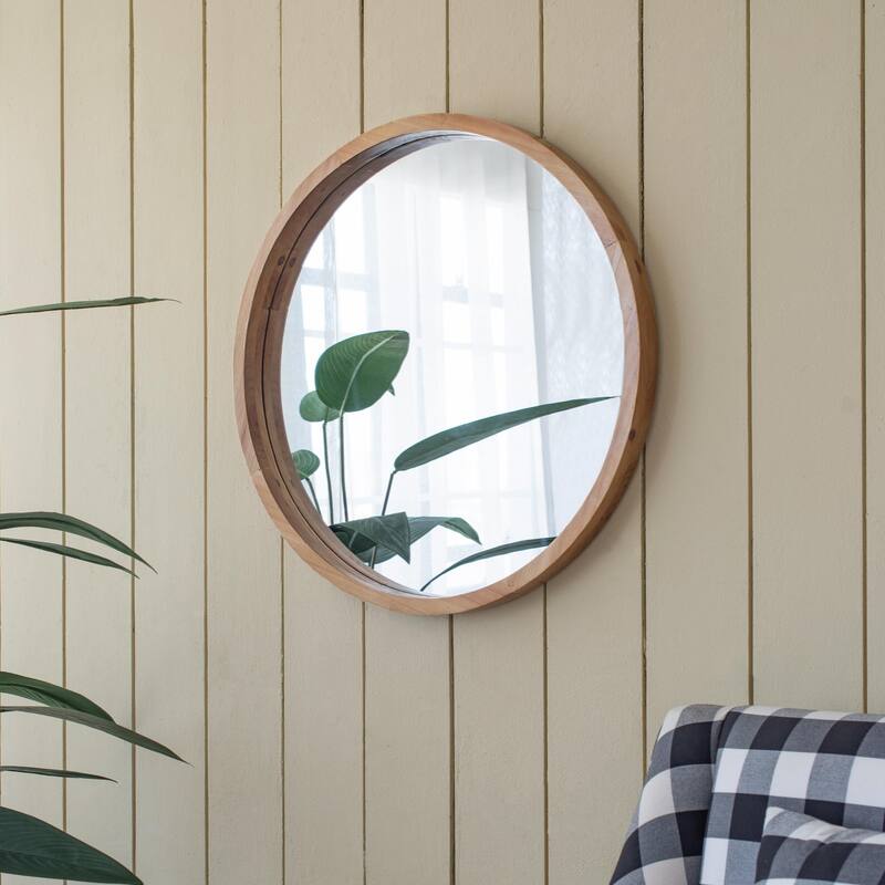 Round wall mirror for living room