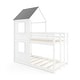preview thumbnail 2 of 7, Solid Wood Twin Over Twin Bunk Bed with Guardrail and Ladder, Perfect for Kids Bedrooms