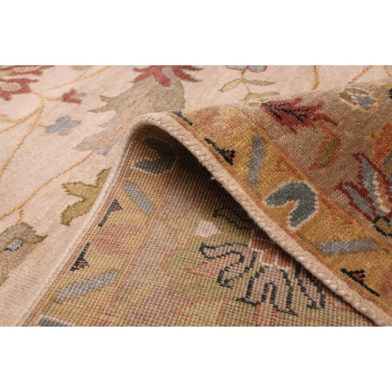 ECARPETGALLERY Hand-knotted Jules Serapi Beige, Ivory Wool Rug - 8'11 x 11'10