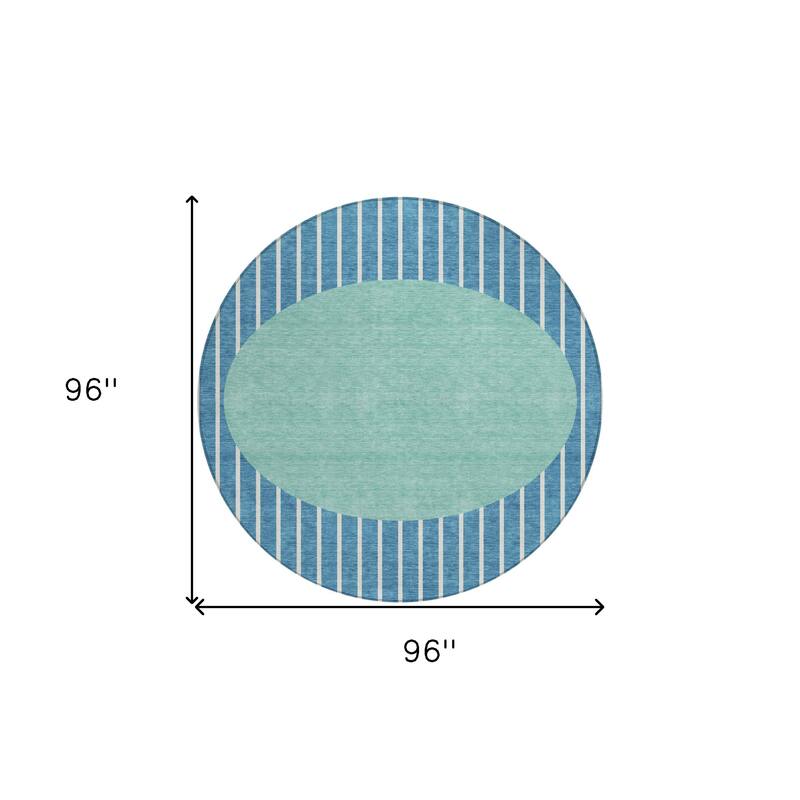 HomeRoots Striped Transitional Rectangle Outdoor Rug