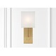 preview thumbnail 5 of 4, Brent 1 Light Vibrant Gold Sconce - 6.5"W x 15"H x 4"D