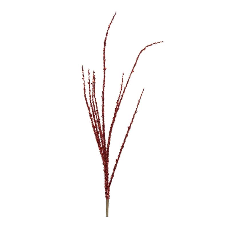 Tinsel Artificial Christmas Branch Sprays - 43" - Set of 6