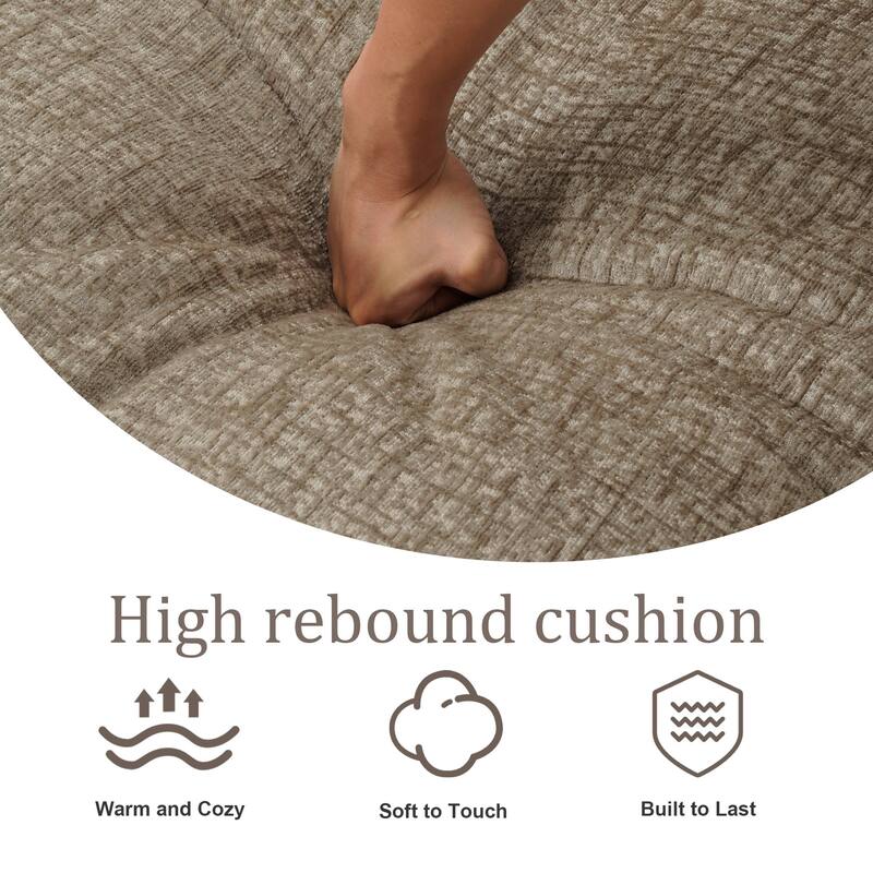 147.9'' W U-Shaped Modular Sectional Sofa Comfy Cloud Couch Chenille Sofa