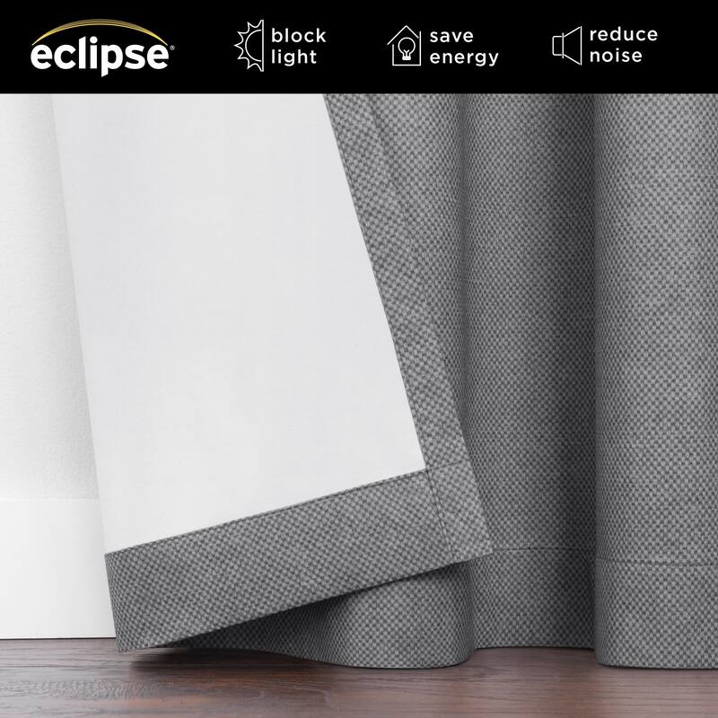 Eclipse Blackout Curtains, Larissa Solid Grommet Curtains