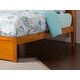 preview thumbnail 5 of 6, AFI Richmond Full Size Platform Bed with Footboard & Twin Trundle in Caramel Latte
