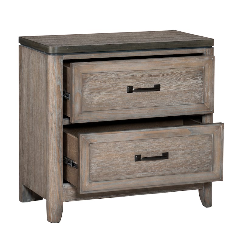 Emery 2-Drawer Nightstand