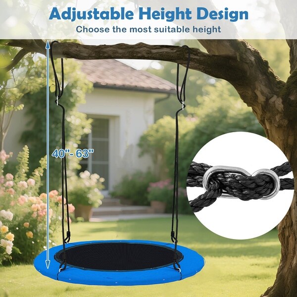 Costway 40'' Saucer Tree Swing 660 LBS for Kids Adults Outdoor