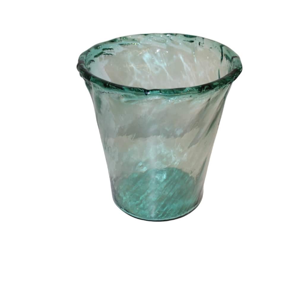 Tapered Cylindrical Glass Vase - 11.75" - Clear