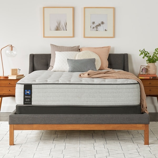 slide 1 of 14, Sealy Posturepedic Spring Cranberry 14-inch Medium Faux Euro Pillow Top Mattress