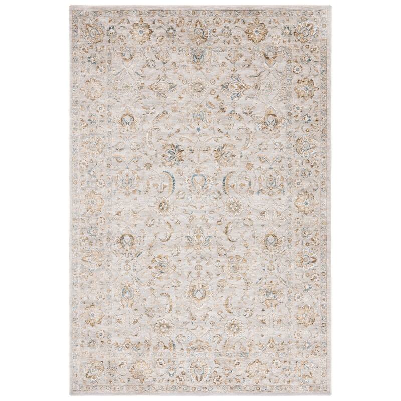 SAFAVIEH Persian Sherm Traditional Polyester Rug - 8' x 10' - Grey/Blue Gold