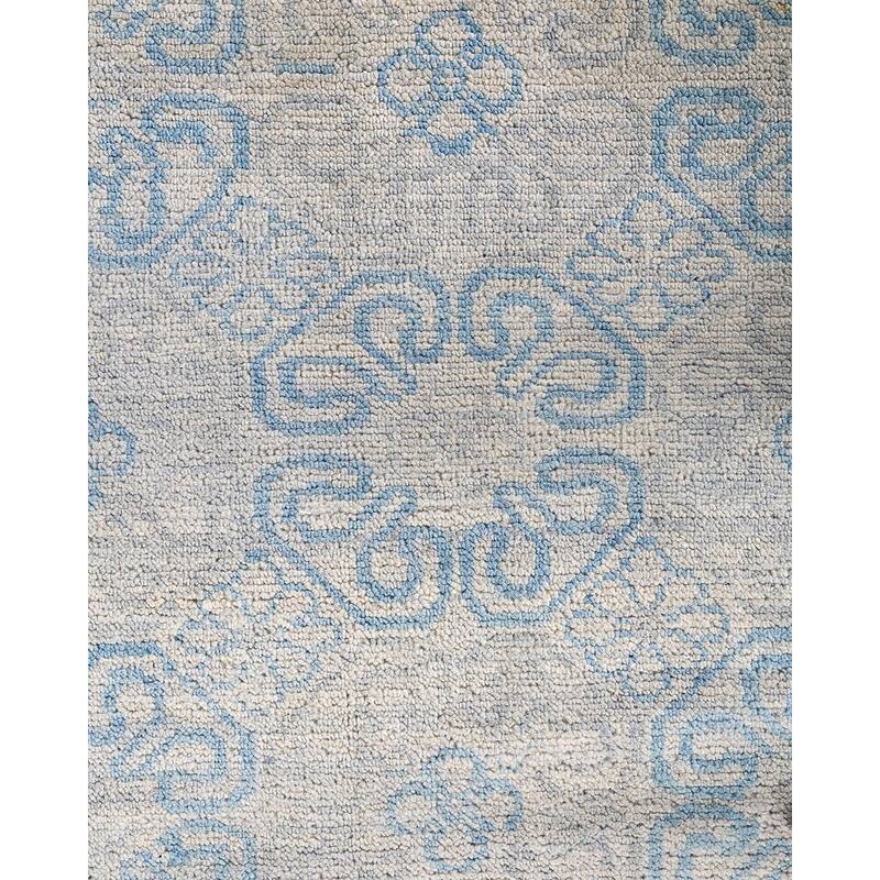 Modern One-of-a-Kind Handmade Area Rug - Beige, 9' 1" x 12' 2" - 9' 1" x 12' 2"