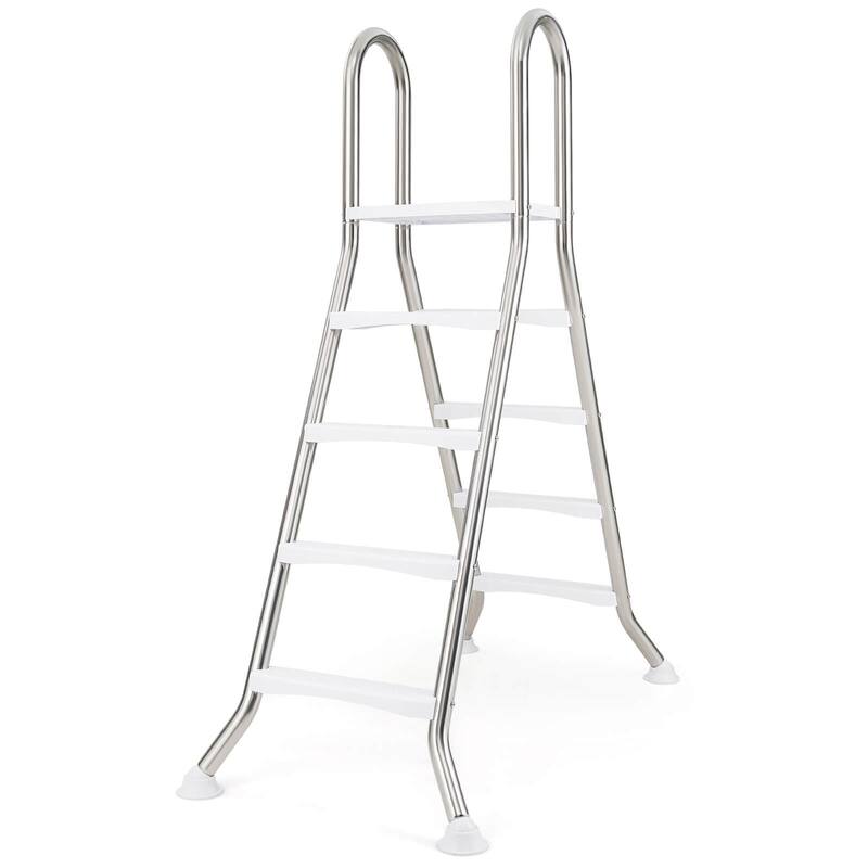 Costway 75.6" Above Ground Pool Ladder with Top Platform Non-slip - See Details