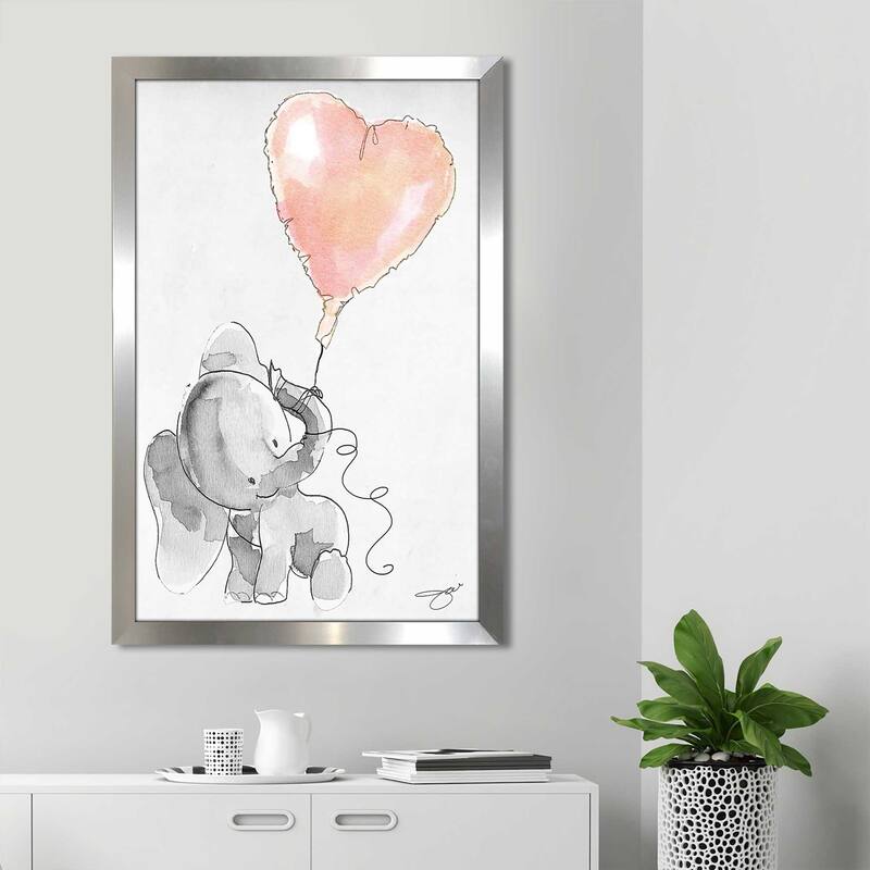 "Baby Elephant Heart" by Jodi Print on Acrylic