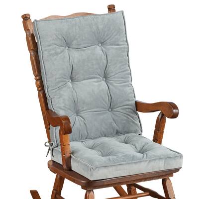 Velvet Rocking Chair Cushions - Set of 2 - 22.5 x 3 x 17