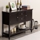 preview thumbnail 30 of 45, Costway Sideboard Buffet Table Wooden Console Table w/ Drawers &