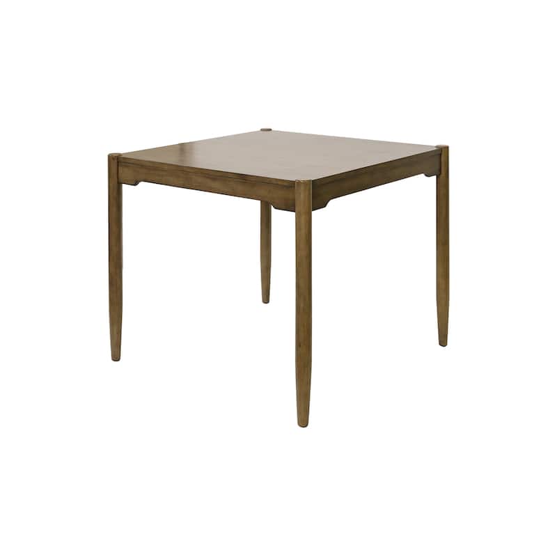 Modern Wood Counter Height Square Kitchen Table, Dining Surface, Brown - Large - Large - Brown