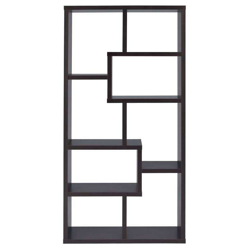 Theo 71-inch 8-compartment Wood Bookshelf
