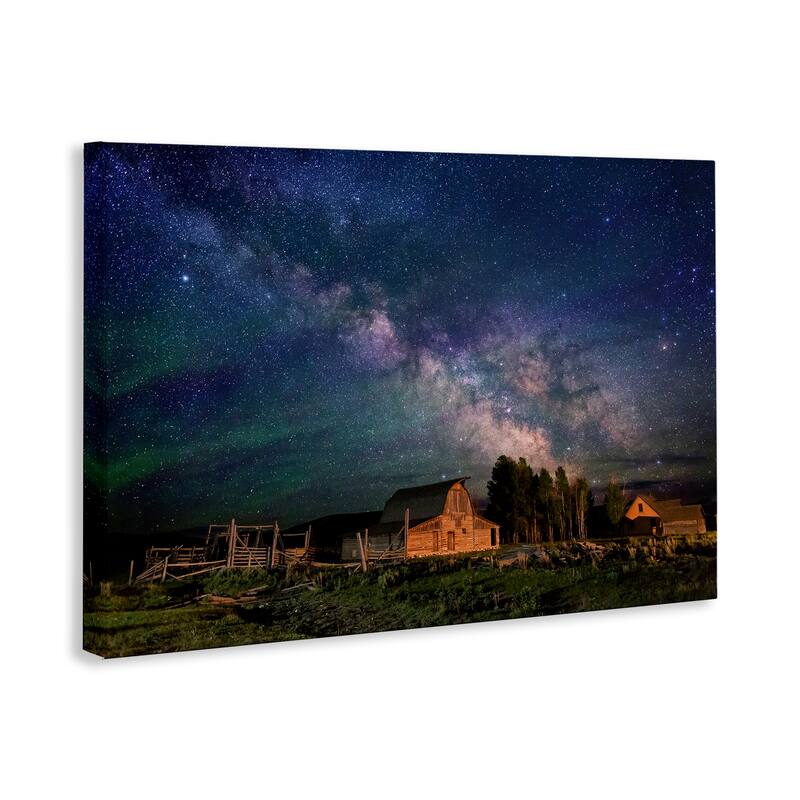 Stupell Nebula Sky over Farm Scene Canvas Wall Art Design By Royce Bair