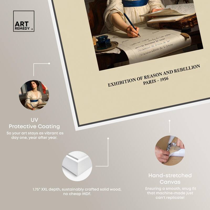 Intellectual Olympe Canvas by Art Remedy