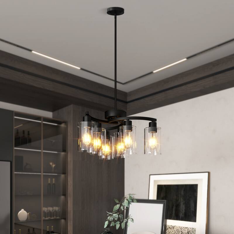 6-Light Modern Farmhouse Chandelier