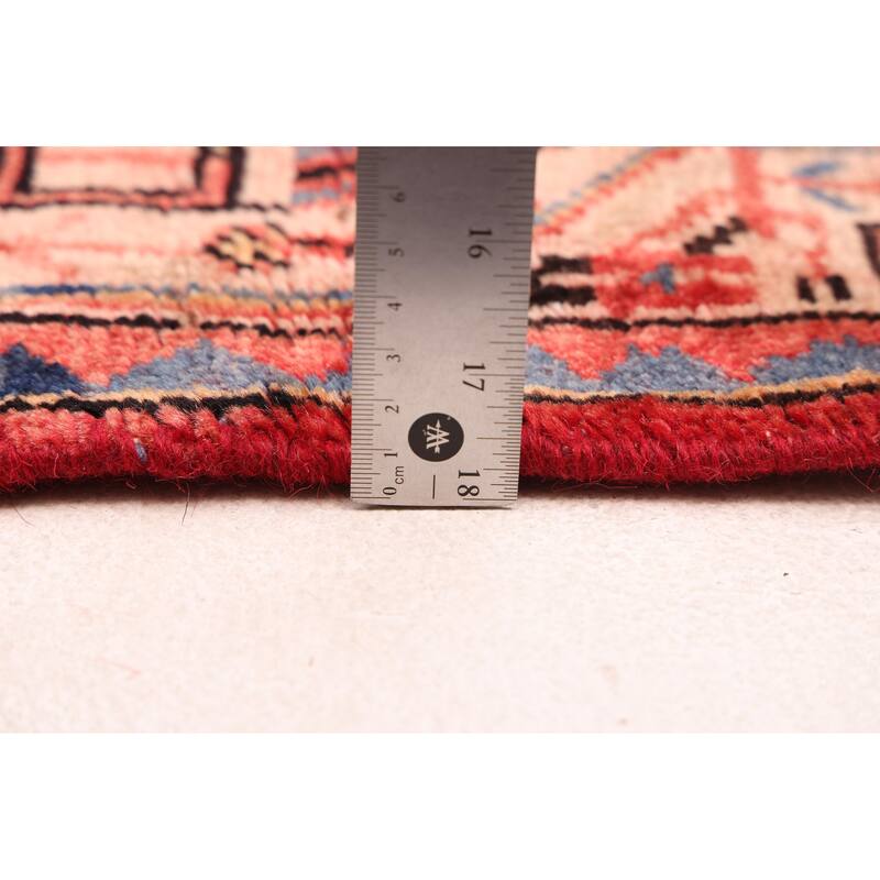 ECARPETGALLERY Hand-knotted Andelz Red Wool Rug - 4'2 x 10'11