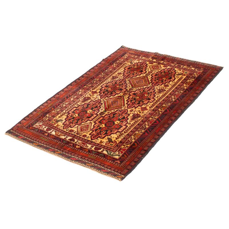 Teimani Beige Rug 4'2" x 6'5" - 4'2 x 6'5