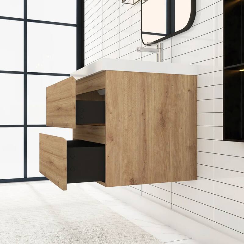 Floating Bathroom Vanity with Resin Top