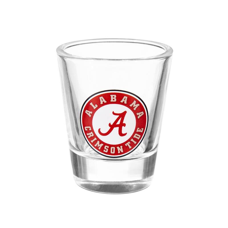 4-Piece Ceramic and Glass 2 oz. Shot Glass Set, University of Alabama