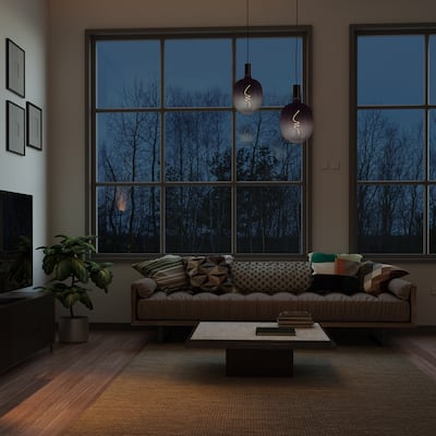 Luxe Smoked Glass Luxury Oversized 5W E26 LED Bulb - one size