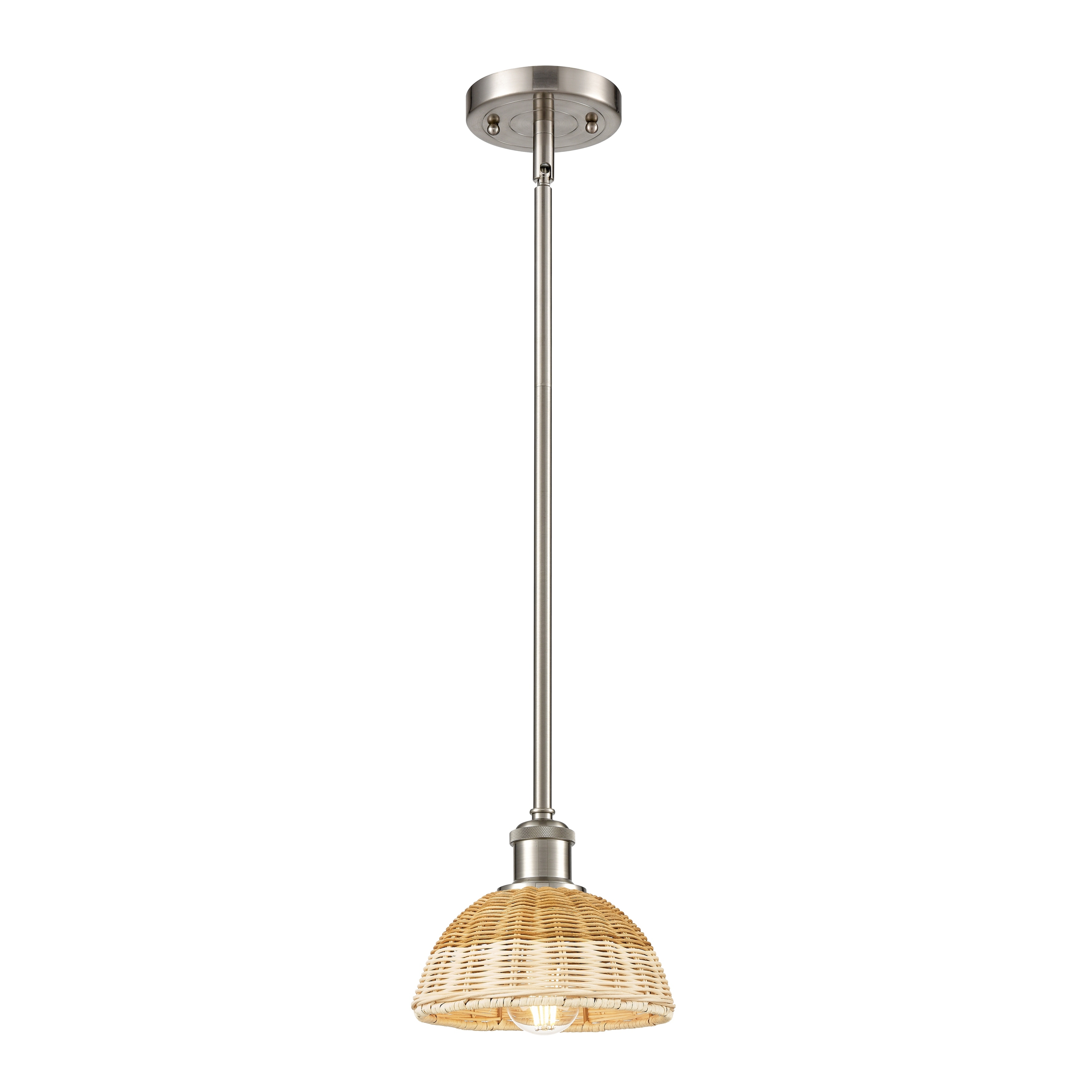 Innovations Lighting Endless Possibilities Ballston - Bristol Natural II - 1 Light 8" Stem Hung Mini Pendant