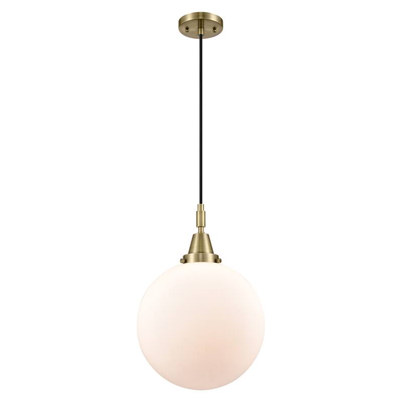 Innovations Lighting 447-1P-G201-12 Beacon 12" Wide Pendant with Matte