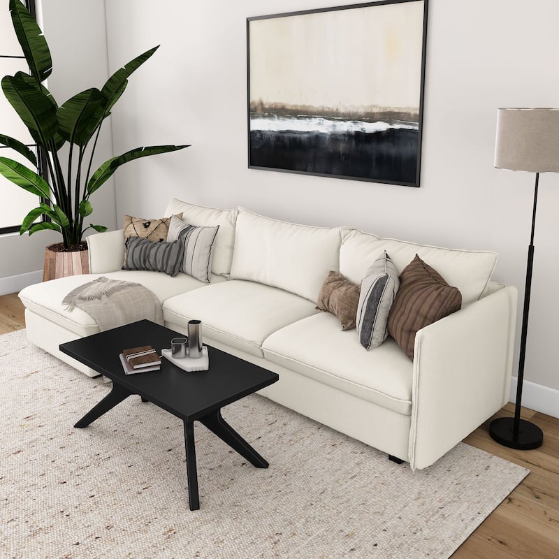 Plank and Beam Verso Rectangular Cross Leg Coffee Table - 40"