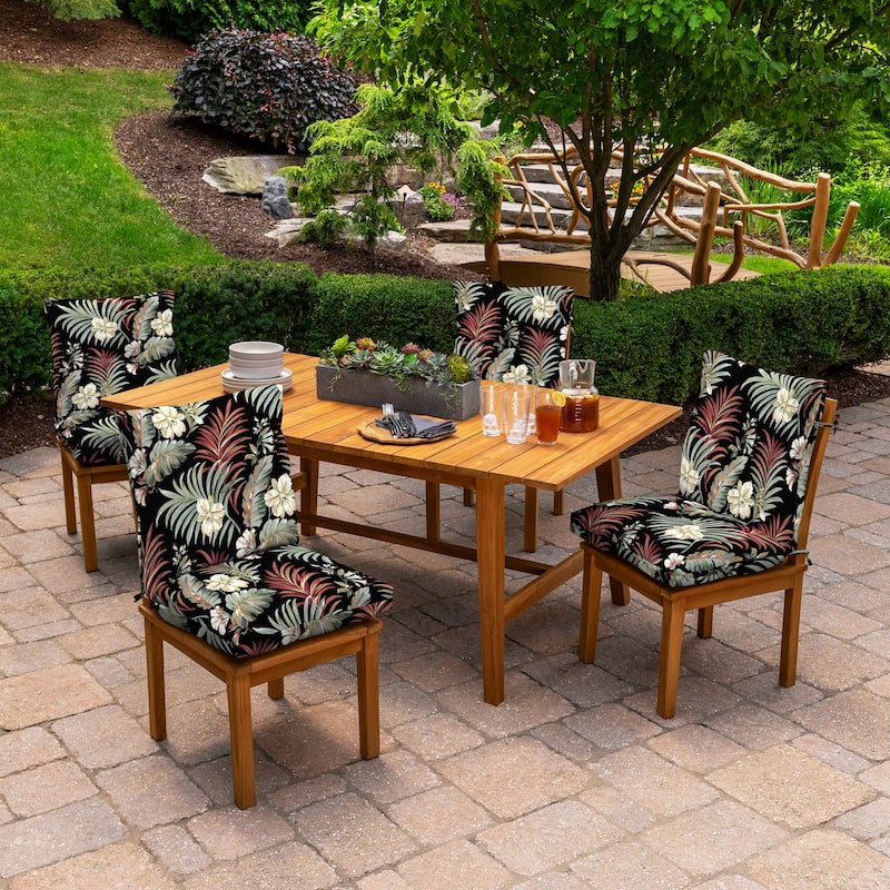 ARDEN Outdoor Plush Modern Tufted Blowfill Dining Chair Cushion, 21 x 40