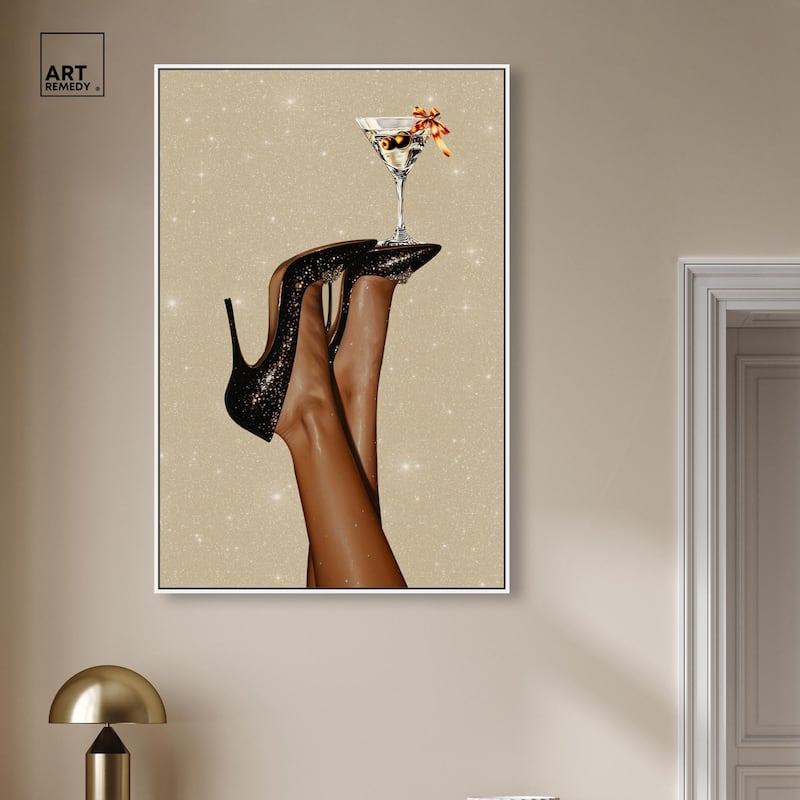 Martini on Display Canvas by Art Remedy