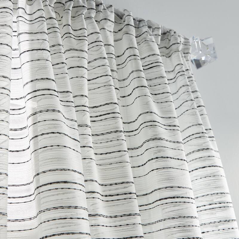KARL LAGERFELD PARIS Thea Boucle Curtain Panel Pair