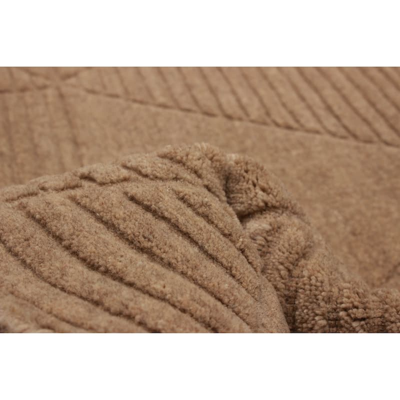 Kashkuli Gabbeh Tan Rug 4'0" x 4'0" - 4'0 x 4'0