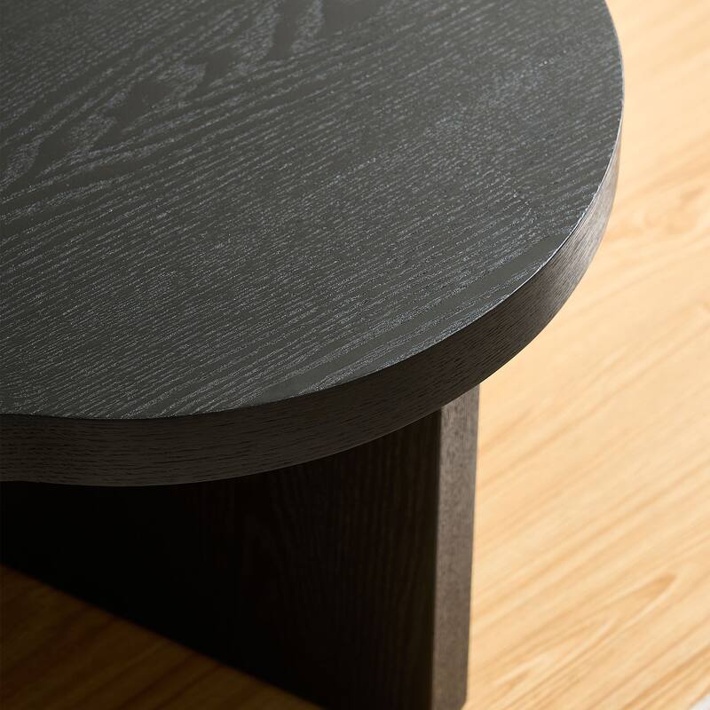 Living Room Coffee Table Centre Table with A Butterfly Shaped, Split Accent Table Console Table