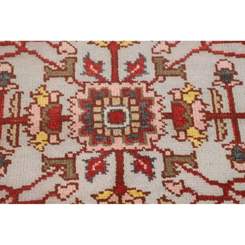 Heriz Serapi Oriental Foyer Rug Hand-Knotted Wool Carpet - 3'0"x 4'11"