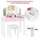 preview thumbnail 9 of 16, Costway Kids Vanity Set Princess Makeup Dressing Play Table Set - See Details