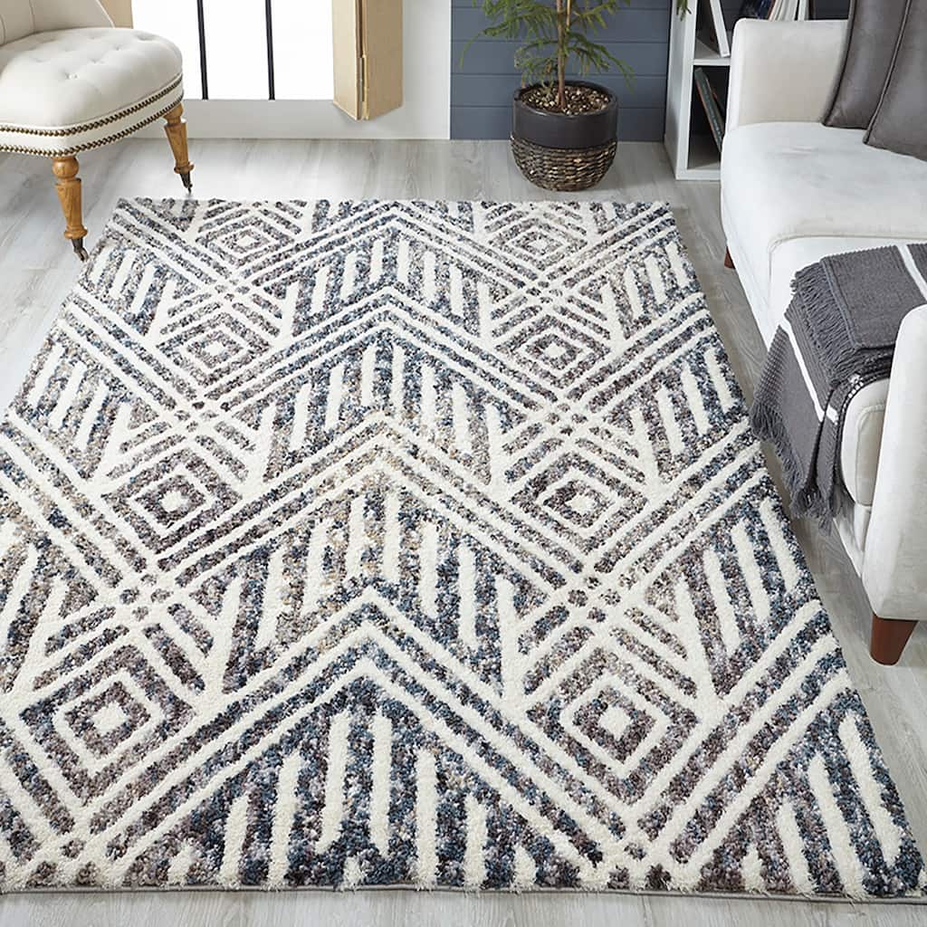 The Curated Nomad Haynee Tribal Shag Rug