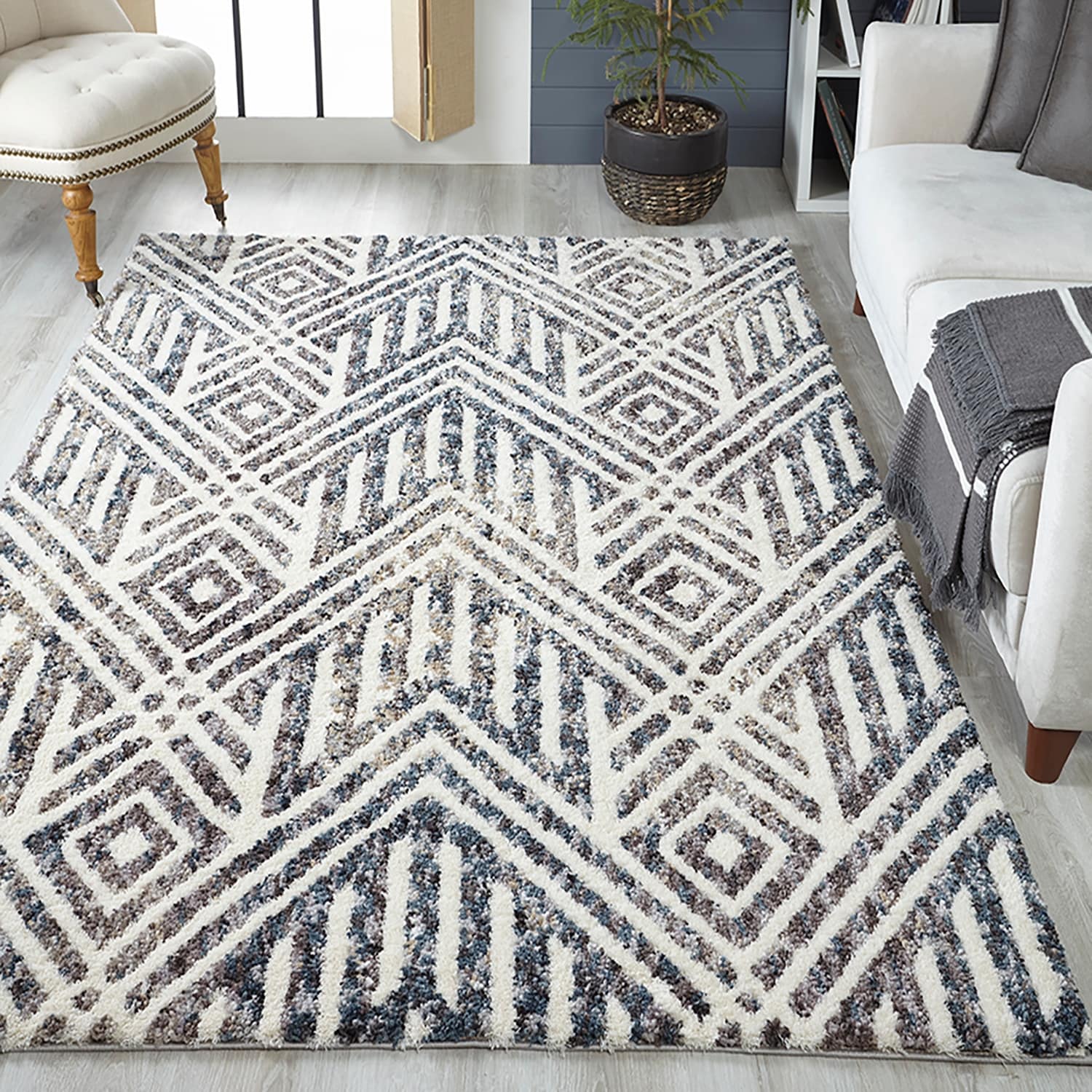 The Curated Nomad Haynee Tribal Shag Rug