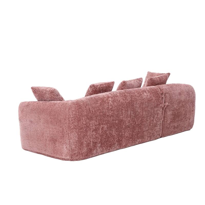 Living Room Oversized Comfy Boucle Sofa