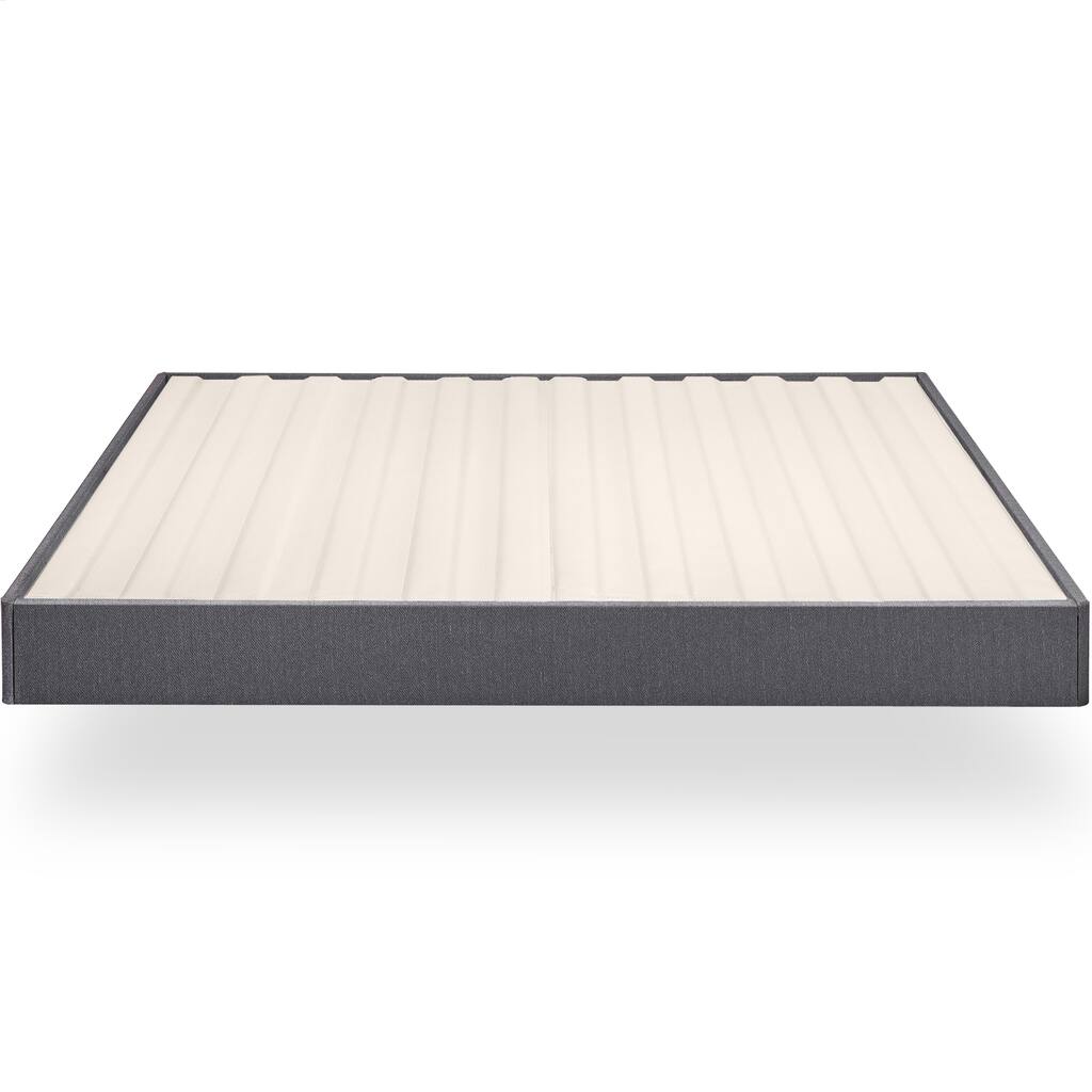 Priage by ZINUS Upholstered Metal and Wood Box Spring, 7.5 Inch Mattress Foundation