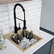 preview thumbnail 11 of 15, Karran QT-825 Drop-in 15-3/4" Single Bowl Quartz Composite Kitchen Sink