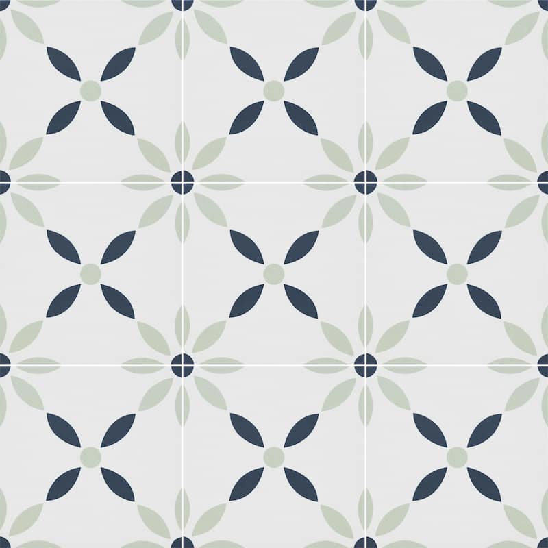 Ackland AKNPTAMA8X8M-CA Amara - 8" x 8" Porcelain Encaustic Floor and - Galren