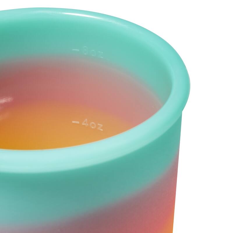 Silipint Silicone 10oz Lidded Bowls 2 Pack Aurora Unbreakable, Flexible, MicrowaveOven